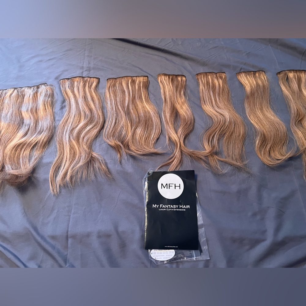 My Fantasy Hair Luxury clip in Extensions- color #8 Toffee